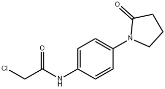 2-氯-N-[4-(2-氧代吡咯烷-1-基)苯基]乙酰胺,923225-78-9,结构式