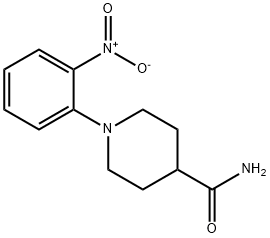 1-(2-硝基苯基)哌啶-4-甲酰胺, 923226-99-7, 结构式