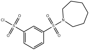 3-(azepane-1-sulfonyl)benzene-1-sulfonyl chloride Structure