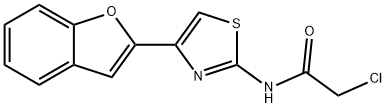 N-(4-(苯并呋喃-2-基)噻唑-2-基)-2-氯乙酰胺,924129-01-1,结构式