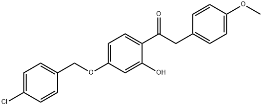 JR-7024, 1-(4-(4-Chlorobenzyloxy)-2-hydroxyphenyl)-2-(4-methoxyphenyl)ethanone, 97%,925007-83-6,结构式