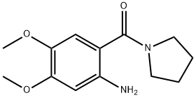 4,5-dimethoxy-2-(pyrrolidine-1-carbonyl)aniline Structure