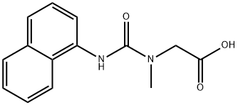 2-{methyl[(naphthalen-1-yl)carbamoyl]amino}acetic acid Structure