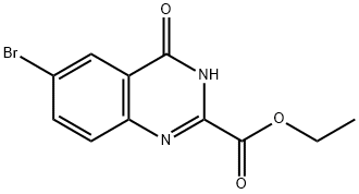 6-溴-4-氧代-3,4-二氢喹唑啉-2-羧酸乙酯, 926273-65-6, 结构式