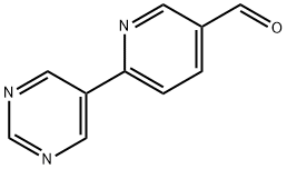 6-(嘧啶-5-基)烟醛, 926305-26-2, 结构式