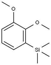 Benzene, 1,2-dimethoxy-3-(trimethylsilyl)- Structure