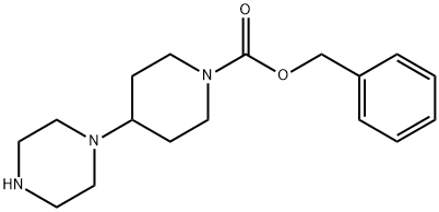 1-Piperidinecarboxylic acid, 4-(1-piperazinyl)-, phenylmethyl ester,926904-27-0,结构式