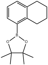 1,3,2-Dioxaborolane, 4,4,5,5-tetramethyl-2-(5,6,7,8-tetrahydro-1-naphthalenyl)- Structure