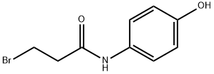 Propanamide, 3-bromo-N-(4-hydroxyphenyl)- 化学構造式