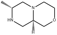Pyrazino[2,1-c][1,4]oxazine, octahydro-7-methyl-, (7R,9aR)- 化学構造式