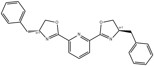 2,6-Bis[(4R)-benzyl-2-oxazolin-2-yl]pyridine Structure