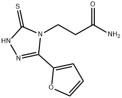 3-[3-(furan-2-yl)-5-sulfanyl-4H-1,2,4-triazol-4-yl]propanamide Structure