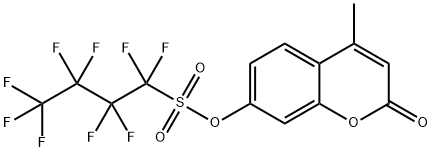 1-Butanesulfonic acid, 1,1,2,2,3,3,4,4,4-nonafluoro-, 4-methyl-2-oxo-2H-1-benzopyran-7-yl ester Structure