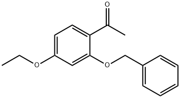 Ethanone, 1-[4-ethoxy-2-(phenylmethoxy)phenyl]- Struktur