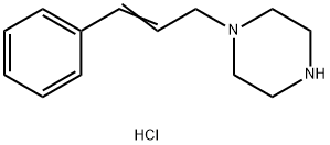 Piperazine, 1-(3-phenyl-2-propen-1-yl)-, hydrochloride (1:1),93201-28-6,结构式