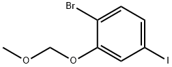 Benzene, 1-bromo-4-iodo-2-(methoxymethoxy)- Struktur