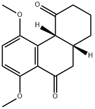 4,9(1H,4aH)-Phenanthrenedione, 2,3,10,10a-tetrahydro-5,8-dimethoxy-, cis- (9CI) 结构式