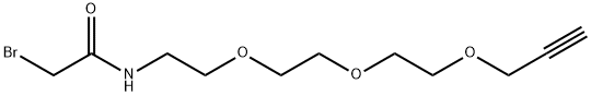 Bromoacetamide-PEG3-propargyl Struktur