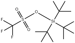 Methanesulfonic acid, 1,1,1-trifluoro-, tris(1,1-dimethylethyl)silyl ester Struktur