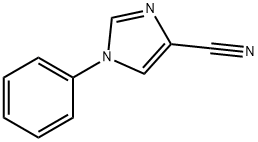 1-苯基-1H-咪唑-4-腈 结构式