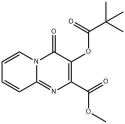 Methyl 3-[(pivaloyl)oxy]-4-oxo-4H-pyrido[1,2-a]pyrimidine-2-carboxylate 化学構造式