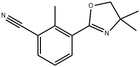Benzonitrile, 3-(4,5-dihydro-4,4-dimethyl-2-oxazolyl)-2-methyl-,93340-34-2,结构式