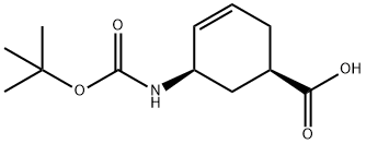 (1R,5R)-5-Boc-amino-cyclohex-3-enecarboxylic acid,933445-56-8,结构式