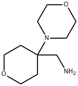 4-(morpholin-4-yl)oxan-4-yl]methanamine Structure