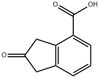 1H-Indene-4-carboxylic acid, 2,3-dihydro-2-oxo- 化学構造式