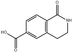 6-Isoquinolinecarboxylic acid, 1,2,3,4-tetrahydro-1-oxo- Struktur
