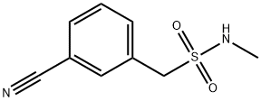 Benzenemethanesulfonamide, 3-cyano-N-methyl- 化学構造式