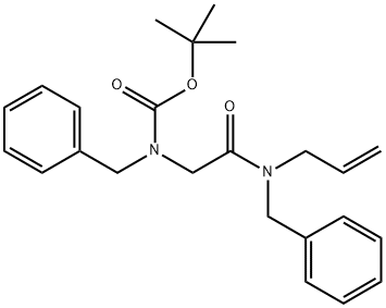 tert-Butyl (2-(allyl(benzyl)amino)-2-oxoethyl)(benzyl)carbamate,934364-40-6,结构式