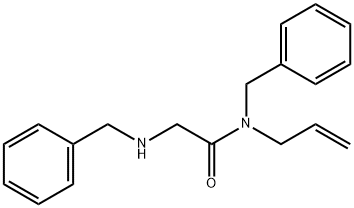N-Allyl-N-benzyl-2-(benzylamino)acetamide Struktur