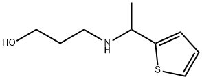 3-((1-(噻吩-2-基)乙基)氨基)丙-1-醇,93448-52-3,结构式