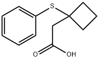 2-[1-(phenylsulfanyl)cyclobutyl]acetic acid,934555-27-8,结构式