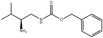 (S)-benzyl (2-amino-3-methylbutyl)carbamate 化学構造式