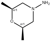 4-Morpholinamine, 2,6-dimethyl-, (2R,6S)-rel- 化学構造式