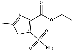 4-Thiazolecarboxylic acid, 5-(aminosulfonyl)-2-methyl-, ethyl ester Structure