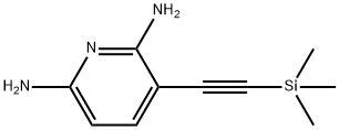 2,6-Pyridinediamine, 3-[2-(trimethylsilyl)ethynyl]- 结构式