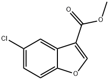 3-Benzofurancarboxylic acid, 5-chloro-, methyl ester Structure