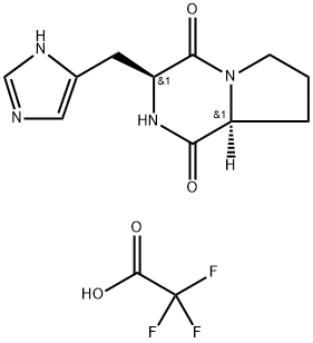 Cyclo(his-pro) (TFA) 化学構造式