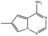 Pyrrolo[2,1-f][1,2,4]triazin-4-aMine, 6-Methyl- 结构式
