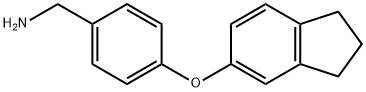 4-(INDAN-5-YLOXY)-BENZYLAMINE 结构式