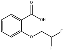 2-(2,2-difluoroethoxy)benzoic acid 化学構造式