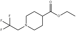 ethyl 1-(2,2,2-trifluoroethyl)piperidine-4-carboxylate Struktur
