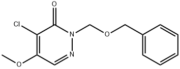 3(2H)-Pyridazinone, 4-chloro-5-methoxy-2-[(phenylmethoxy)methyl]- Struktur