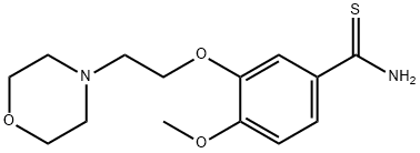 Benzenecarbothioamide, 4-methoxy-3-[2-(4-morpholinyl)ethoxy]- Struktur