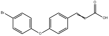 JR-8531, (E)-3-(4-(4-Bromophenoxy)phenyl)acrylic acid, 97% 化学構造式