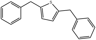 2,5-dibenzyl-thiophene Struktur