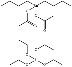 Silicic acid (H4SiO4), tetraethyl ester, reaction products with bis(acetyloxy)dibutylstannane Struktur